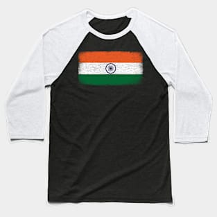 India Flag Vintage Baseball T-Shirt